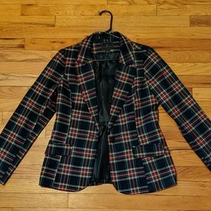 Women's plaid blazer
